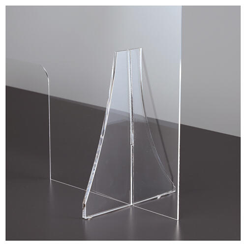 Countertop Sneeze Guard Plexiglass, 80x100 cm window 30x50 cm 7