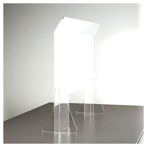 Countertop Sneeze Guard Plexiglass, 80x100 cm window 30x50 cm 9