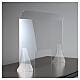Countertop Sneeze Guard Plexiglass, 80x100 cm window 30x50 cm s2