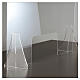 Countertop Sneeze Guard Plexiglass, 80x100 cm window 30x50 cm s5