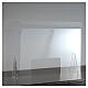 Countertop Sneeze Guard Plexiglass, 80x100 cm window 30x50 cm s8