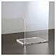 Protective Plexiglass shield 65x100 cm, thickness 8mm s3