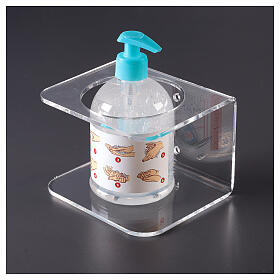 Hand sanitizer dispenser holder in plexiglass