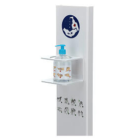 Porta Dispenser per disinfettante mani forex e plexiglass ESTERNO s2