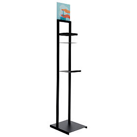 Hand sanitizer dispenser stand in iron s5