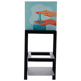 Hand sanitizer dispenser stand in iron s6