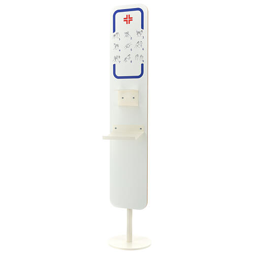 Dispenser column for anti contagion sanitising gel 1