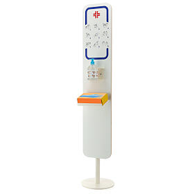 Colonne pour gel désinfectant anti-contamination s2