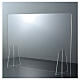 Table Barrier Plexiglass - Drop Design h 50x70 s1
