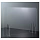 Table Barrier Plexiglass - Drop Design h 50x70 s2