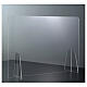 Table Barrier Plexiglass - Drop Design h 50x90 s2