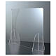 Table Barrier Plexiglass - Drop Design h 50x90 s3
