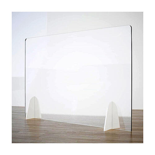 Plexiglas-Tischtrennwand, Modell "Goccia", Linie Krion, 50x70 cm 1