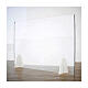Table plexiglass divider- Goccia Design line krion h 50x70 cm s1