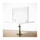 Table plexiglass divider- Goccia Design line krion h 50x70 cm s2