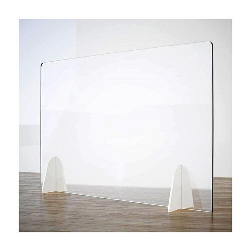 Plexiglas-Tischtrennwand, Modell "Goccia", Linie Krion, 50x90 cm 1