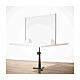 Table acrylic shield- Goccia Design krion h 50x0 cm s2