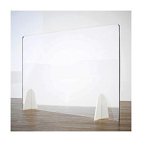 Plexiglas-Tischtrennwand, Modell "Goccia", Linie Krion, 50x140 cm