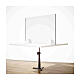Plexiglass screen for table- Goccia Design h 50x180 cm s2