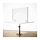 Cloison table plexiglas Design Woos h 50x180 cm s2