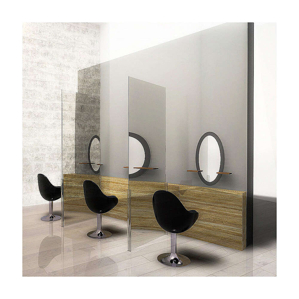 Plexiglass divider h 190x90 cm with metal supports online sales on