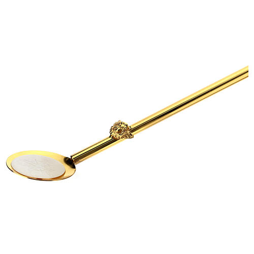 Spoon with pole for Eucharist distribution, 17.70 inc 4
