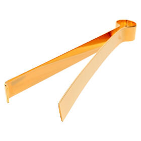 Gold plated pliers for Eucharist, length 16 cm s5