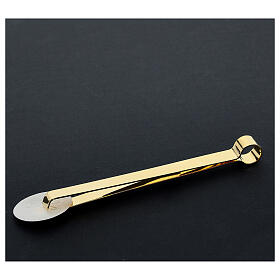 Gold plated Communion host tongs, 16 cm s3