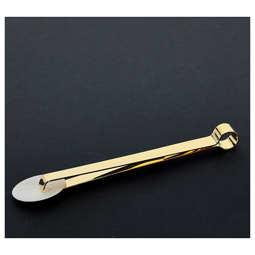 Gold plated Communion host tongs, 16 cm 3