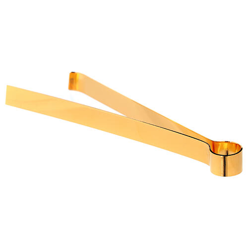 Gold plated Communion host tongs, 16 cm 4