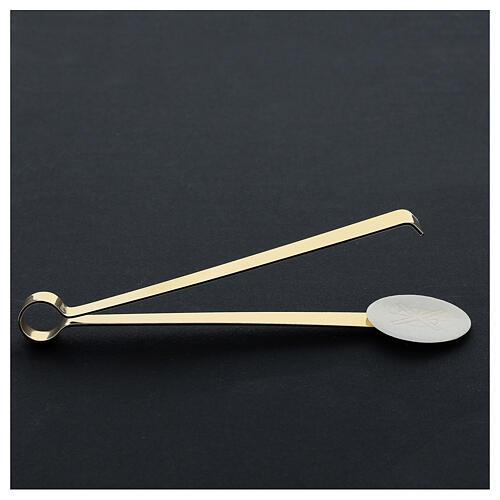 Gold plated Communion host tongs, 16 cm 6