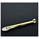 Gold plated Communion host tongs, 16 cm s3