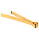 Gold plated Communion host tongs, 16 cm s4