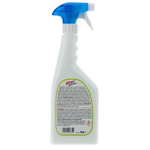 Disinfettante Spray professionale Alcor 750 ml 3