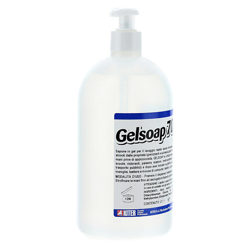 Disinfettante mani Gelsoap70 - 1 litro 3