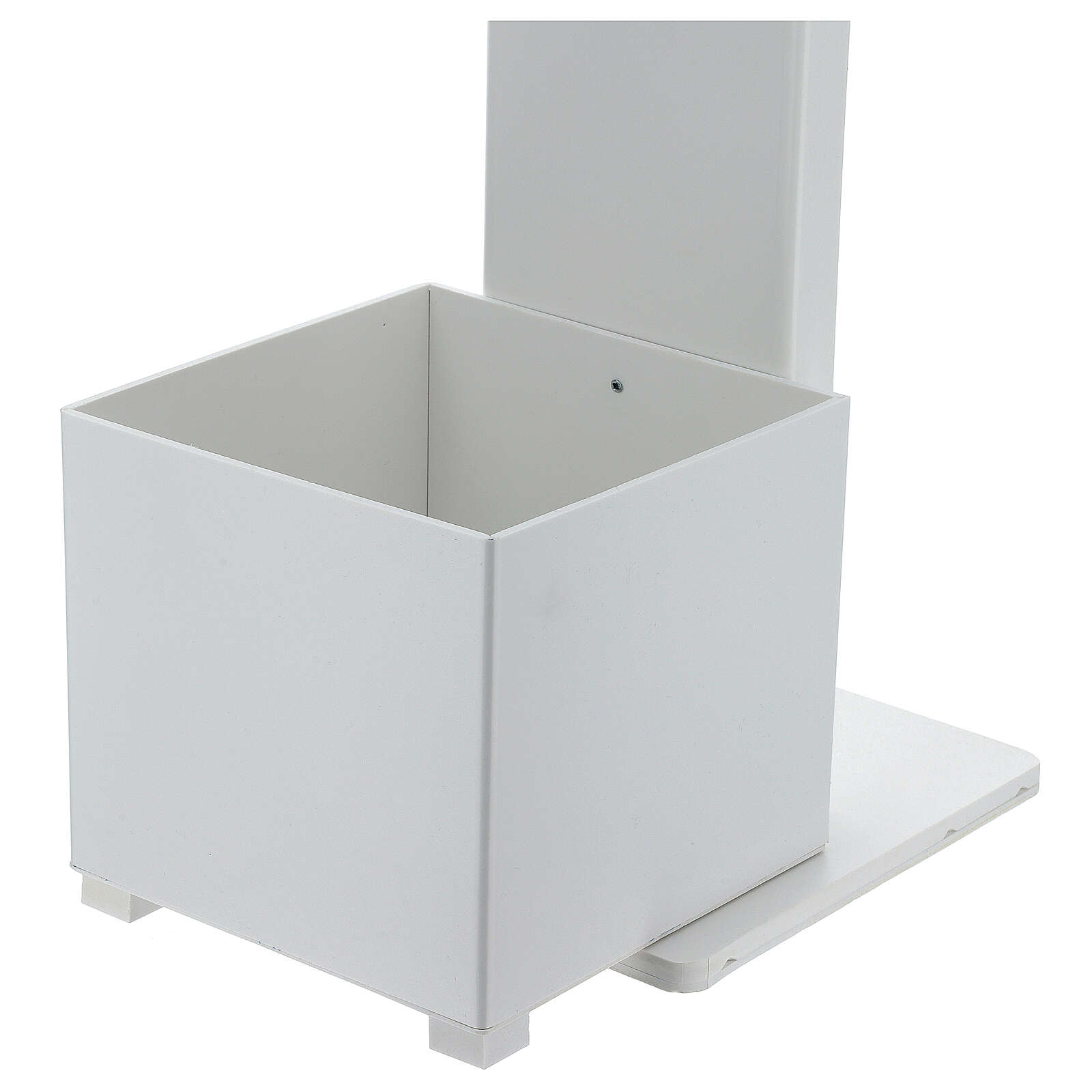 Support pour distributeur de désinfectant mains avec étagère gants et poubelle EXTÉRIEUR 3