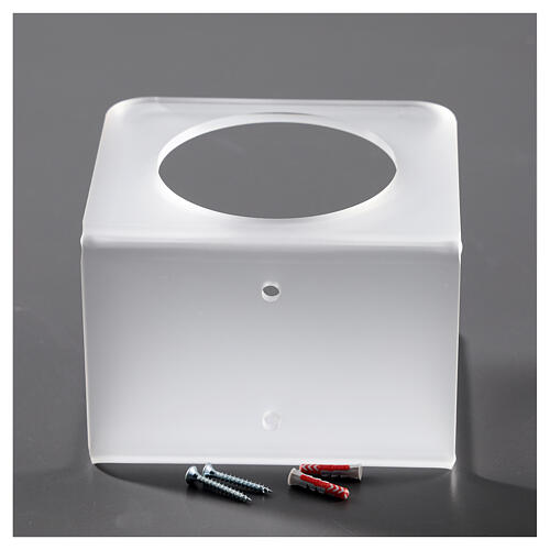 Wall-mounted dispenser holder made of satin-finish plexiglass 4