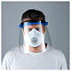 Visière de protection en plastique transparent anti-contagion s2