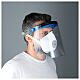 Protective plastic visor against contagion s3