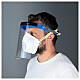 Protective plastic visor against contagion s4