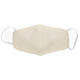 Fabric reusable face mask with ivory edge s1