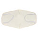 Fabric reusable face mask with ivory edge s5