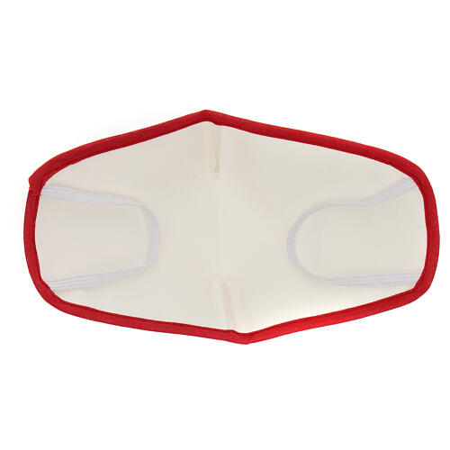 Fabric reusable mask with red edge 5