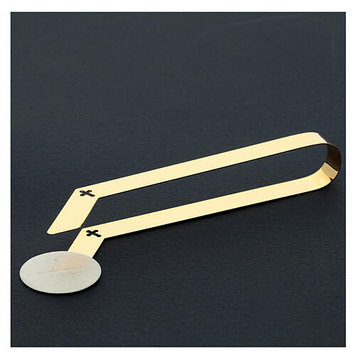 Gold plated pliers for Eucharist distribution, 16 cm 2