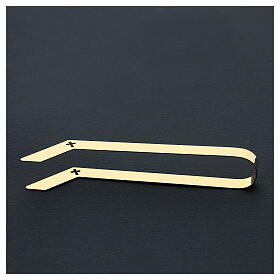 Pinces pour hosties laiton doré 16 cm s5
