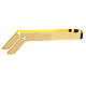 Gold plated tongs for altar bread, 16 cm s1