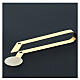 Gold plated tongs for altar bread, 16 cm s2