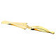 Host tongs, gold plated brass, reverse grip s4