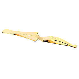 Pinça para distribuição da Sagrada Comunhão latão dourado com aperto invertido s4
