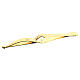 Eucharist Host tongs in golden brass with reverse grip s1